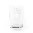 かわいい尻子玉のアイスカフェオレ Water Glass :back