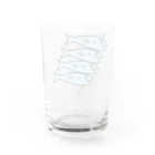 オモポンのめざし Water Glass :back