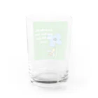 happiness🌼のはちチャン Water Glass :back