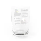 キッズモード某のマネーゲームの鷹 Water Glass :back