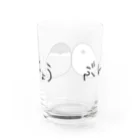 漣猗のゆるとりーず　なかよし　しろ&さくら Water Glass :back