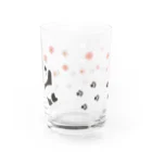 田中ザビエル世界のどうぶつの桜咲くパンダ Water Glass :back