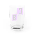 チョコット・シタイナーのチョコットシタイナー　CSロゴ Water Glass :back