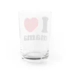 キッズモード某のI love mama Water Glass :back