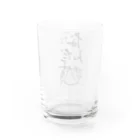 つきさん（絵を描くのが好き）のとりだよ 文句あるか？ Water Glass :back