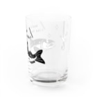イラスト MONYAAT のCT142　キングサーモンへ Water Glass :back