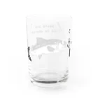 イラスト MONYAAT のキングサーモンへ Water Glass :back