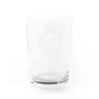 Noise_cityのひげねこ。(黒) Water Glass :back