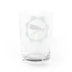 Grün Libelle商店のハグロトンボとねこちゃん Water Glass :back