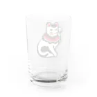 ^‥^ｼｬﾑの丸〆猫 Water Glass :back