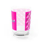 russibooのrussianblue_pink（猫好きの方向け） Water Glass :back