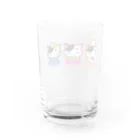 222-ふふふ-のお仕事　ヌコ田さん Water Glass :back