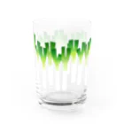 spring illustrationの長ねぎ Water Glass :back