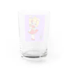 こつめちゃんのおみせのラベンダーとウサギ Water Glass :back