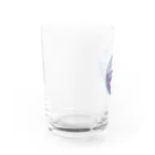 Kinkadesign うみのいきものカワイイShopのワモンアザラシ_Cafeステッカーデザイン  Water Glass :back