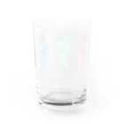 BeArtSuzumaruのソーダを飲むマナティー Water Glass :back