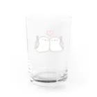 ゆるころ小屋/SUZURI店のまるもちしまえなが Water Glass :back