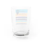 キッズモード某のフクロウとボーダー Water Glass :back