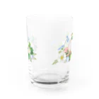 文鳥中心の花文鳥クラシック Water Glass :back