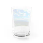 今日も酒がうめえの青空 Water Glass :back