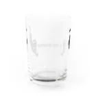 y.nyanmo やよにゃんもの王冠黒猫グラス Water Glass :back