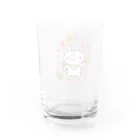 幸せメロディでぴょんぴょんぴょーん💗のHappyうさぎのわくわくグッズ Water Glass :back