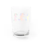 mireのsleepy dog Water Glass :back