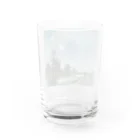 世界の絵画アートグッズのヨハン・バルトルト・ヨンキント 《オーフェルスヒー近くの曳舟道》 Water Glass :back