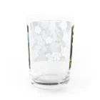 yuaomaの静かに咲く白い花  Water Glass :back