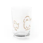 モナミモザのあつまれプードル Water Glass :back