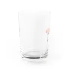 すみわたるのカーネーション　pink Water Glass :back