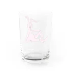 ホビヲノエのお店のふてぶてしいうさぎ Water Glass :back