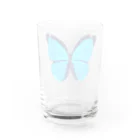 LalaHangeulのモルフォ蝶 Water Glass :back