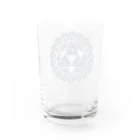 太陽の光降りそそぐ庭の金星のエンブレム Water Glass :back