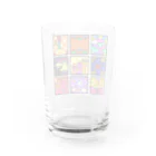 揺れるぽぽステップの和柄ポップフューチャー Water Glass :back