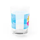 mapechiのトラネコしまお、うみへ Water Glass :back