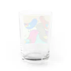 makiko-ekoyomiのオシドリカルテット Water Glass :back