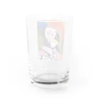 母のイラストグッズ♡の花付き祭り Water Glass :back