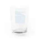 青い空の青い空グラス Water Glass :back