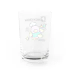 ファンシーはにゅまるマートのPEACH CREAM ファンシーペンギン Water Glass :back