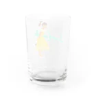 レモンスカッシュの泡の黄色のワンピースの子 Water Glass :back