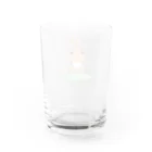 知性の瞬きのはなかんむりのうさぎ Water Glass :back