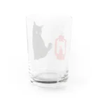 WAMI ARTのランタン猫 Water Glass :back