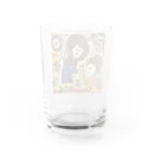 野良猫のパーマ親子 Water Glass :back