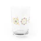 INUMAN WORLDのフラワーにゃんこ Water Glass :back