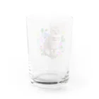 棕櫚竹工房の華やかなニャンコ Water Glass :back