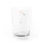 舞い散る桜の猫で出来たネコ Water Glass :back