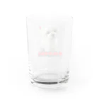 マルチーズ専門店のマルチーズのおもち Water Glass :back