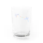 wakuwa_shopの【アクリル画Artist erika】幸せの青い鳥 Water Glass :back