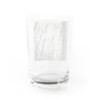 あおちゃん商会の冬の森 （モノクロ）　 Water Glass :back